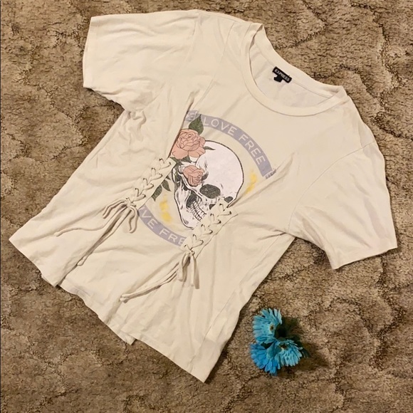 Express Tops - Skulls and roses